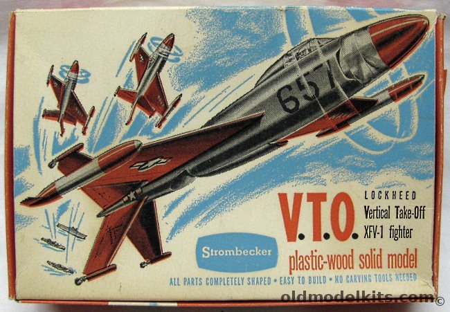 Strombecker 1/72 Lockheed VTO XFV-1 - Vertical Take-Off Fighter, C50-89 plastic model kit